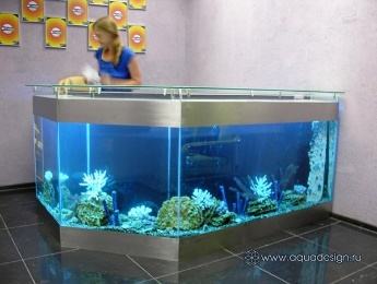Аквариум на ресепшн 600л
